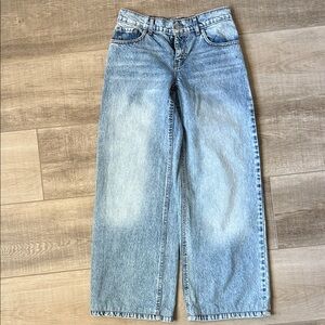 REVICE Light Blue Wide Leg Jeans